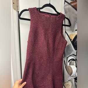 Chic Burgundy Sleeveless Dress